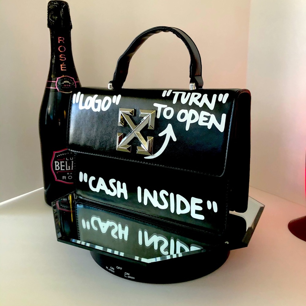 Black Logo Tote Bag